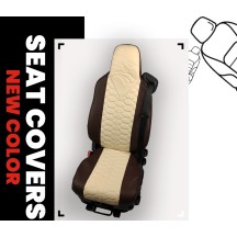Super leather + velvet seat...